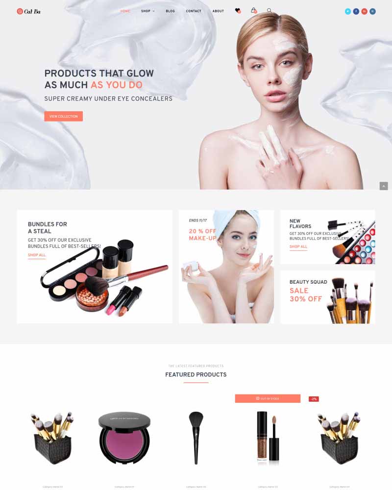 Cat Ba – Beauty Store & Natural Cosmetics WordPress Theme