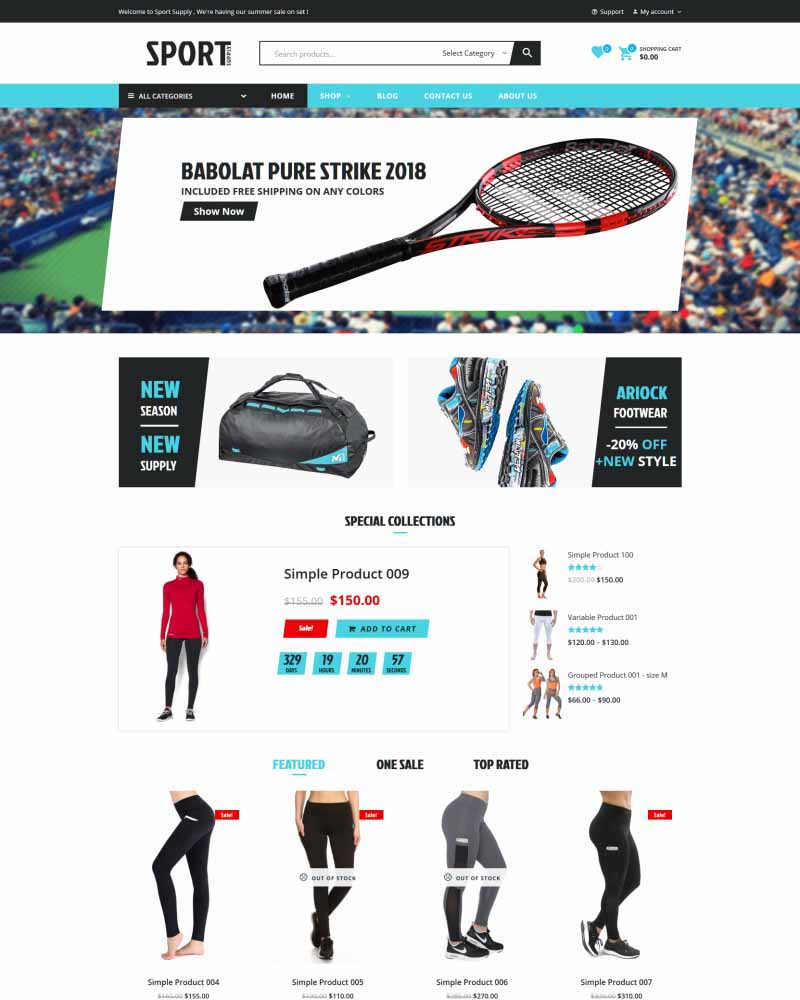 Sport – WooCommerce WordPress Theme for Sport Store