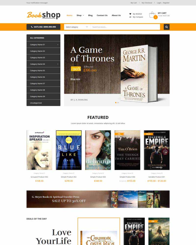 Book Shop – Free WooCommerce Theme for Book Store
