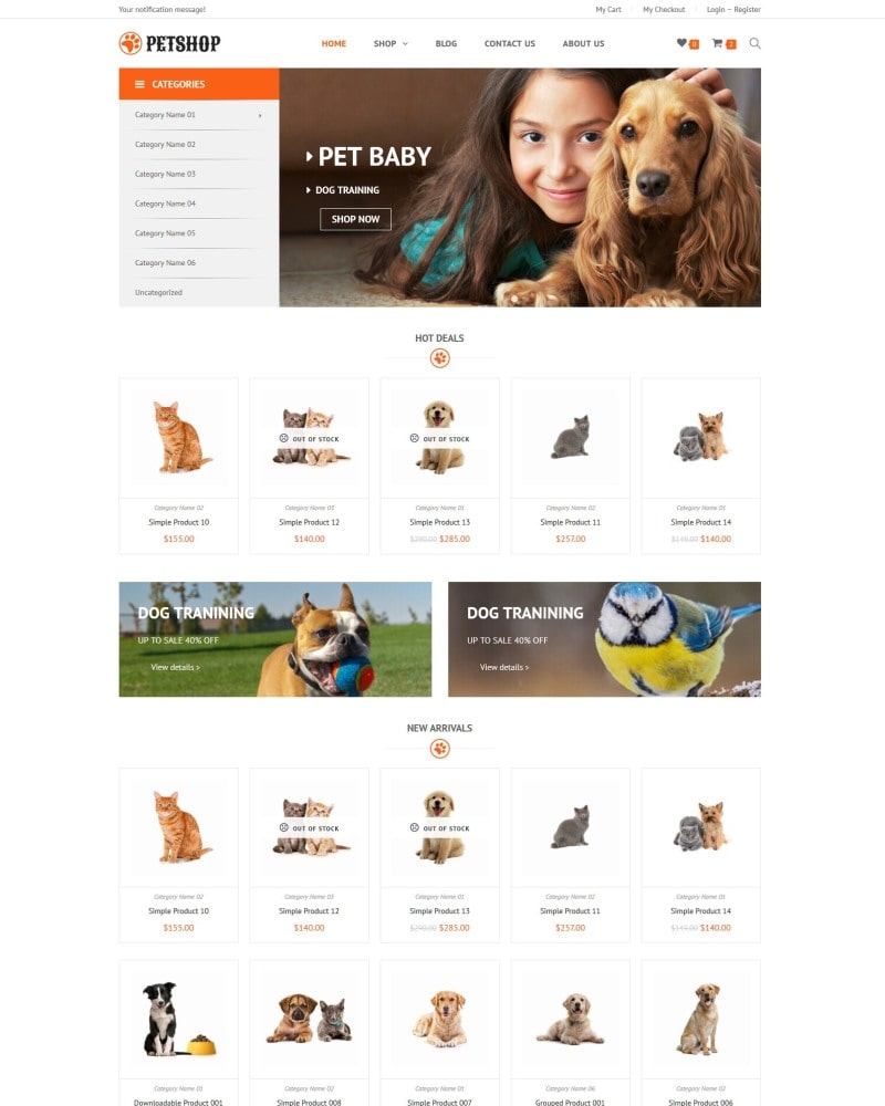 Pet Shop – Free WooCommerce Theme for Pets and Vets