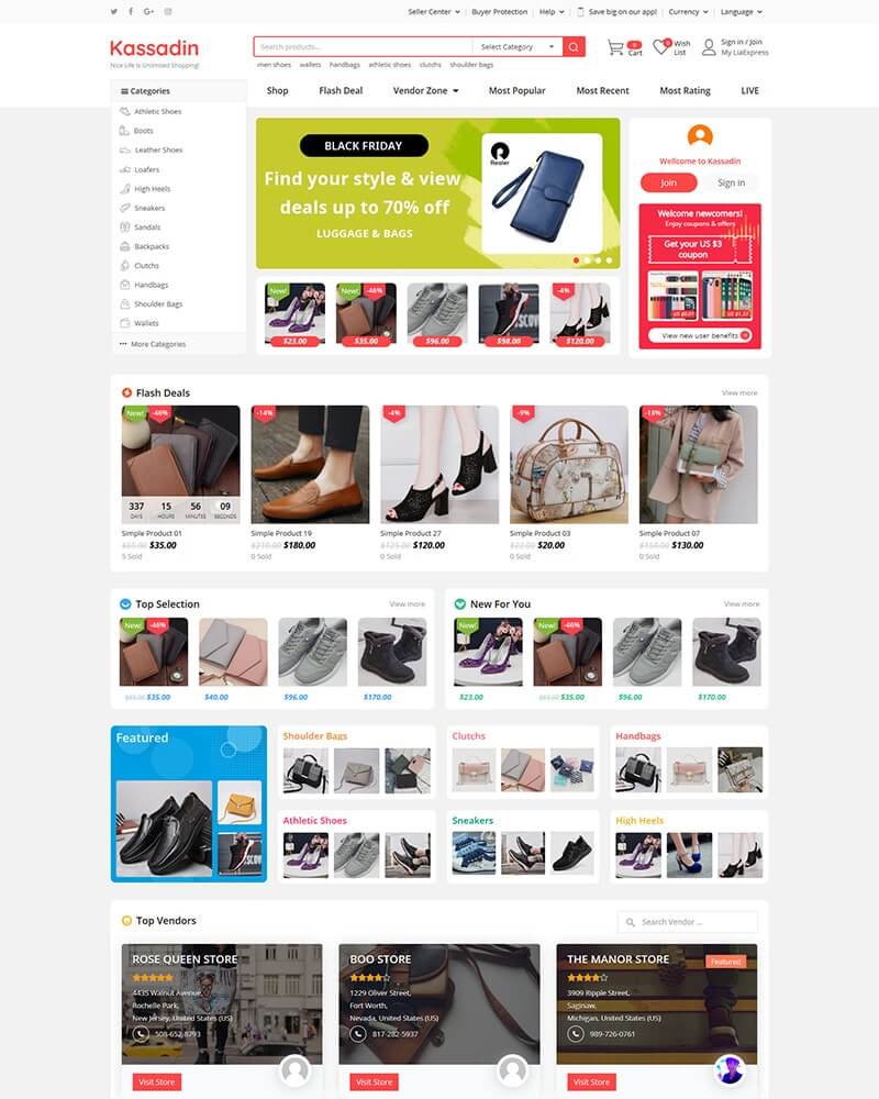 Kassadin – WooCommerce Multi Vendor Marketplace Theme